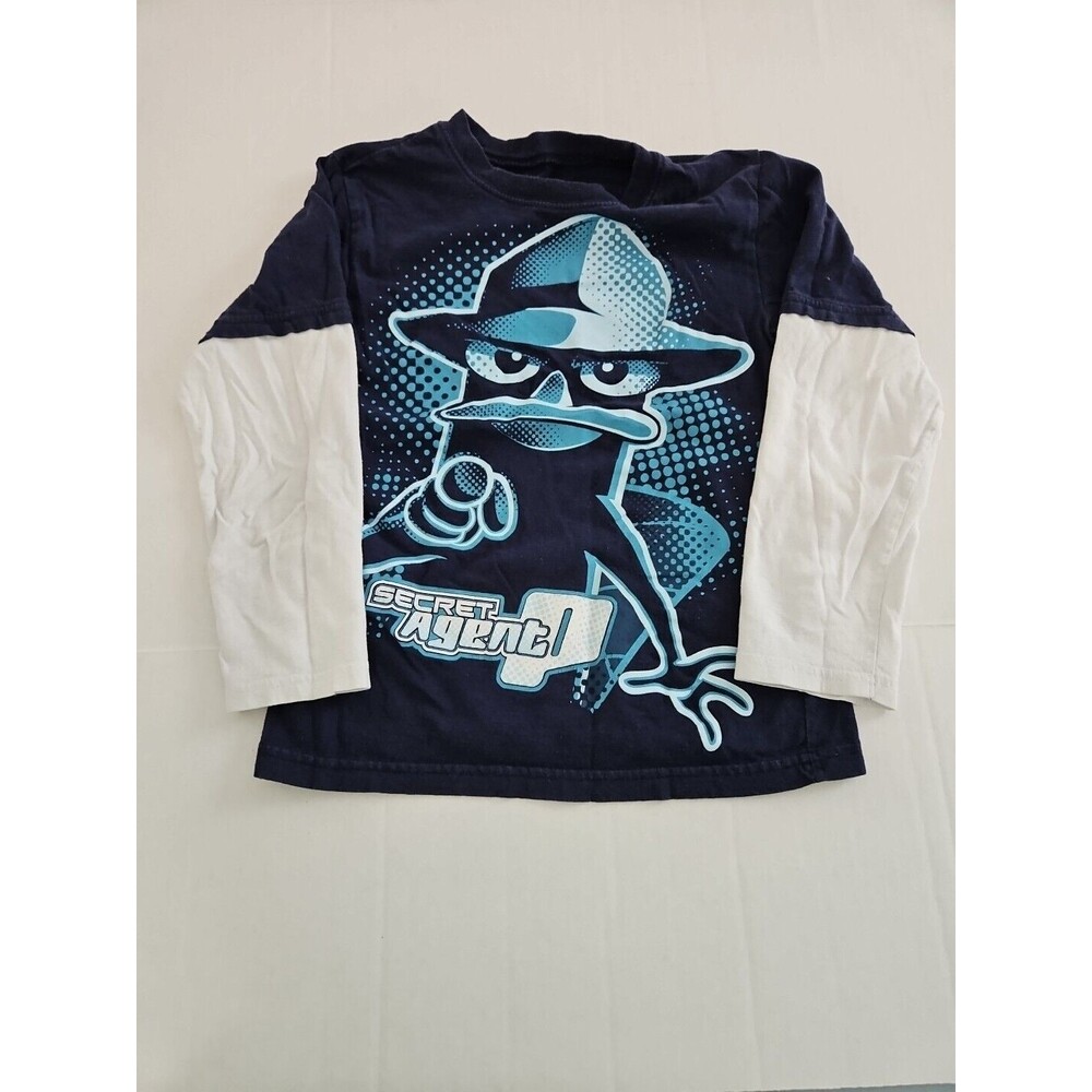 Phineas And Ferb Agent P Boys LS Shirt Size S Perry 7/8